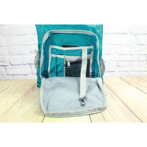 LL Bean Unisex Adult Weatherproof Deluxe Book Pack 37L School Backpack Teal - Picture 8 of 12